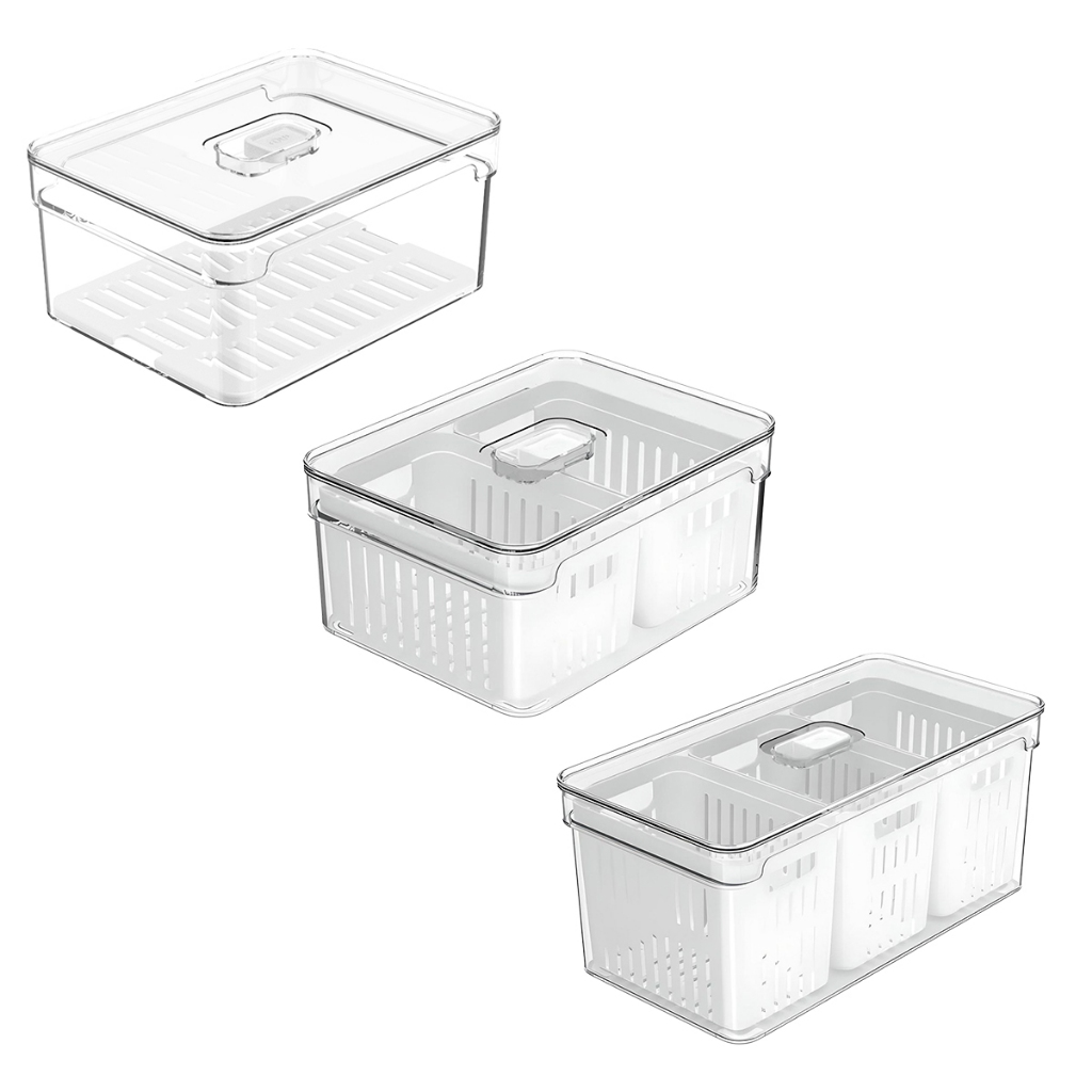 Organizador de Geladeira Porta Saladas Clear Fresh - Ou