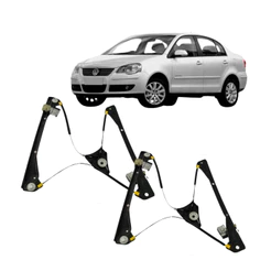Par Máquina De Vidro Polo Elétrica Portas Dianteiras