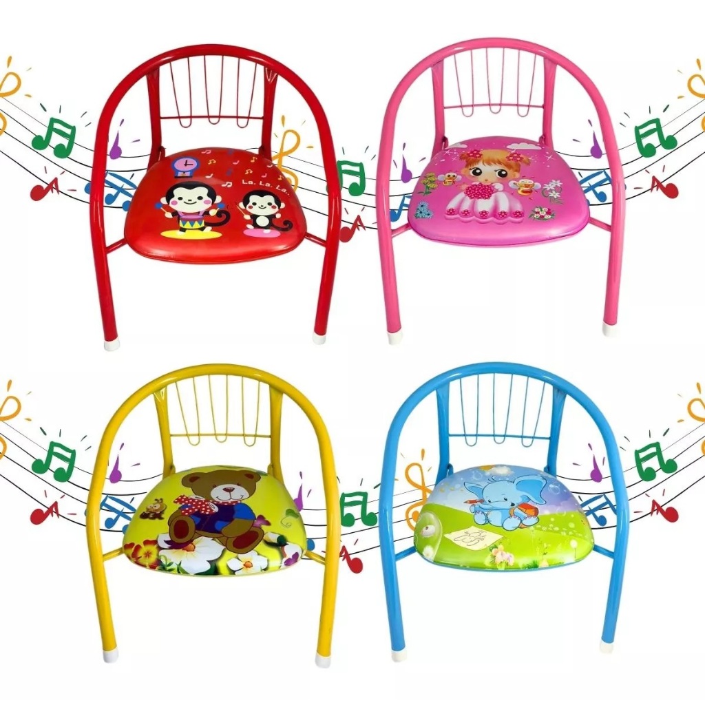 Cadeira Cadeirinha Infantil De Metal Suporta 25kg