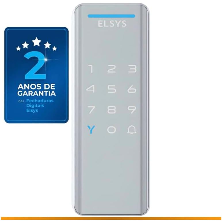 FECHADURA DE SOBREPOR VERTICAL ESF-DS1100V – PRATA - Home & Living