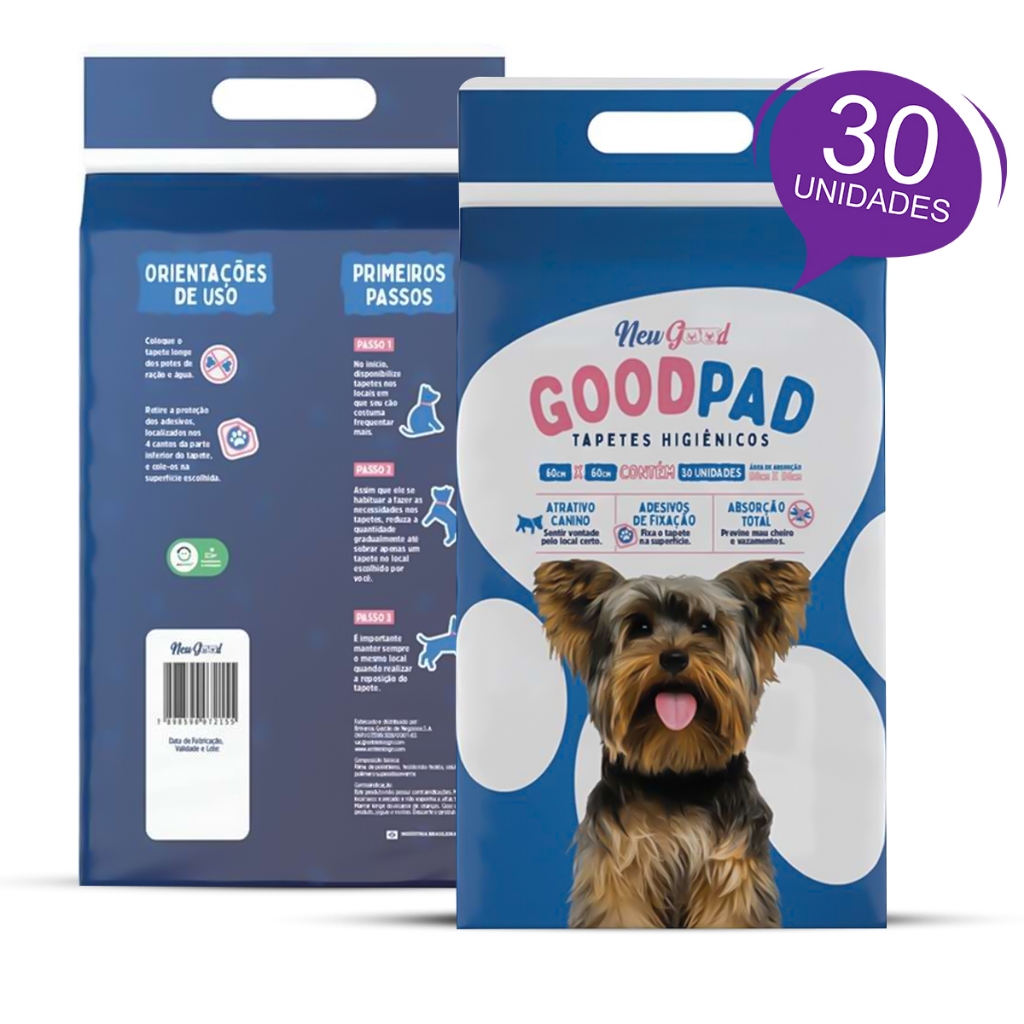 Tapete Higienico Good Pad P/ Cães E Gatos 60x60 Com 30