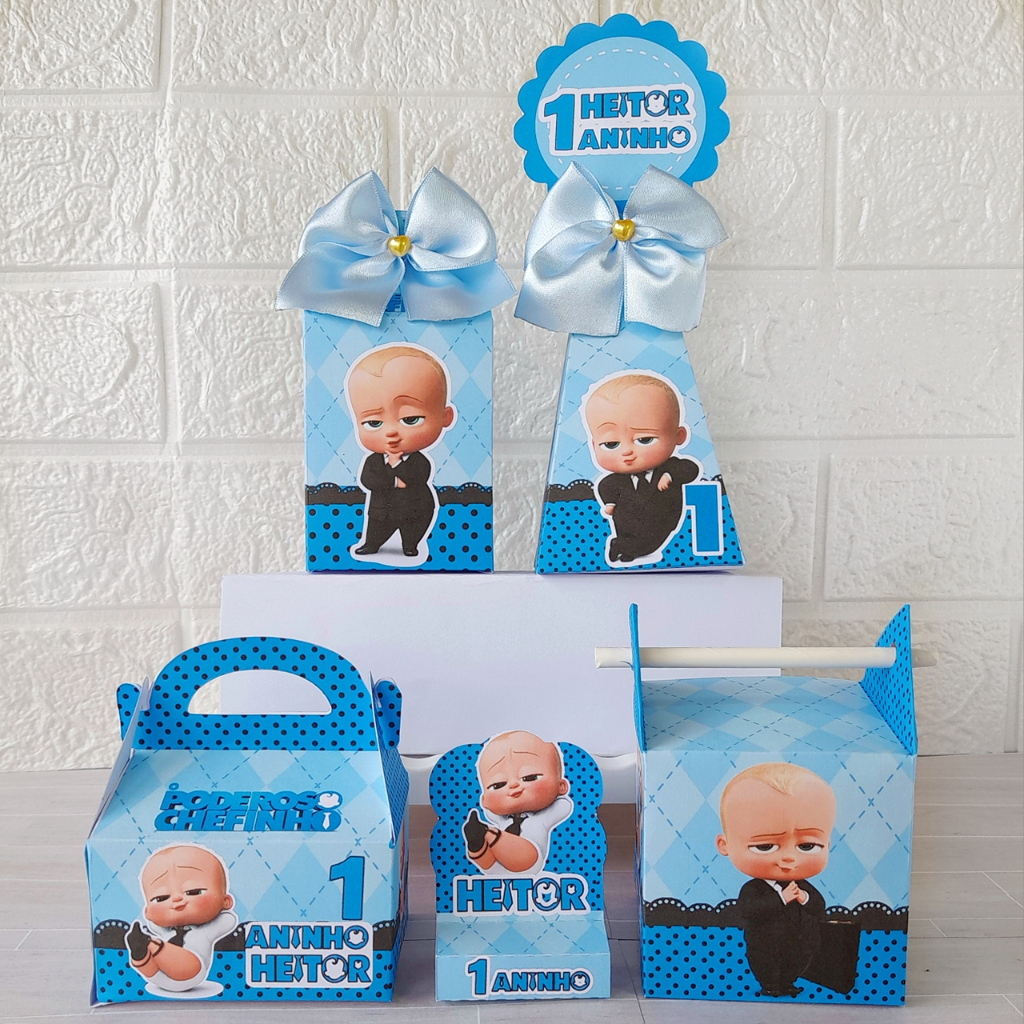 Kit 30 Lembrancinhas Personalizadas O Poderoso Chefinho Festa Infantil Aniversário