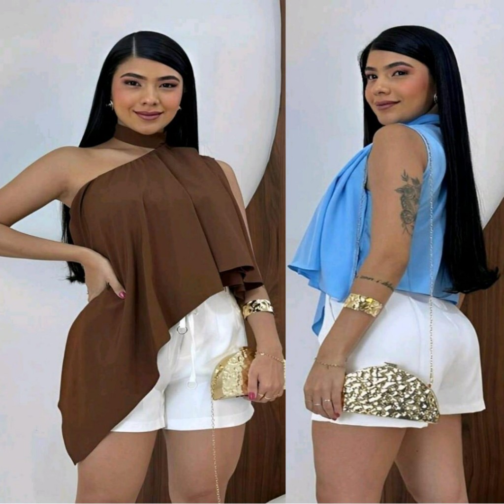 Cropped Assimétrico com Amarração: Onde Comprar | BuscaProdutos