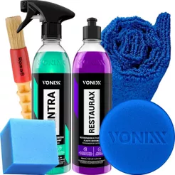 Kit Sintra Fast Limpador Bactericida para Plásticos + Restaurax Renovador