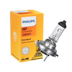 Lampada Philips Amarela Hálogena Original Para Farol de Carro Moto 12V H1 H3 H4 H7