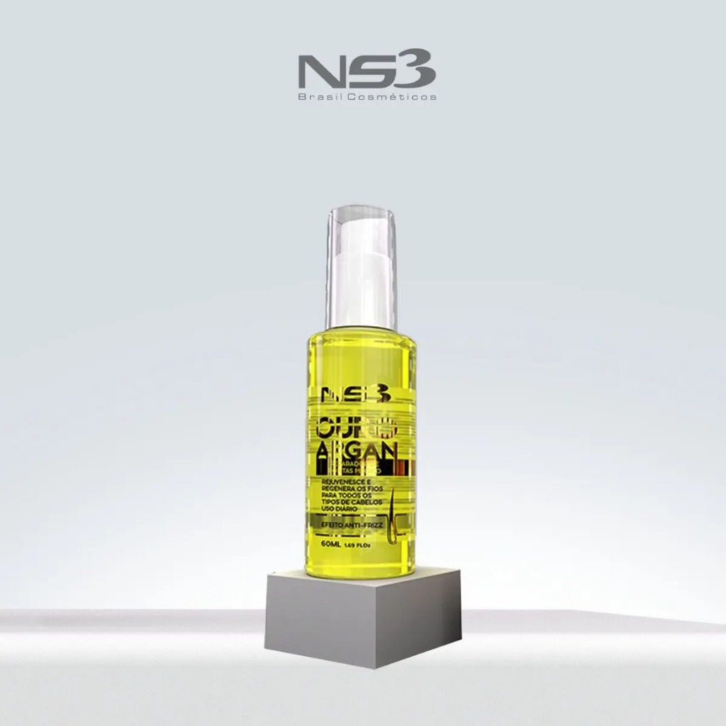 Ns3 Brasil Reparador Ouro Argan 60ml Reparador De Pontas