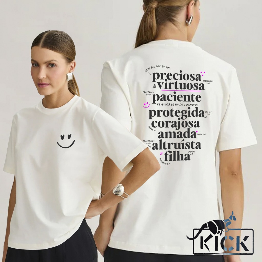 Camisa Camiseta T-Shirt Cristã  Deus disse que sou. em Oferta na Shopee