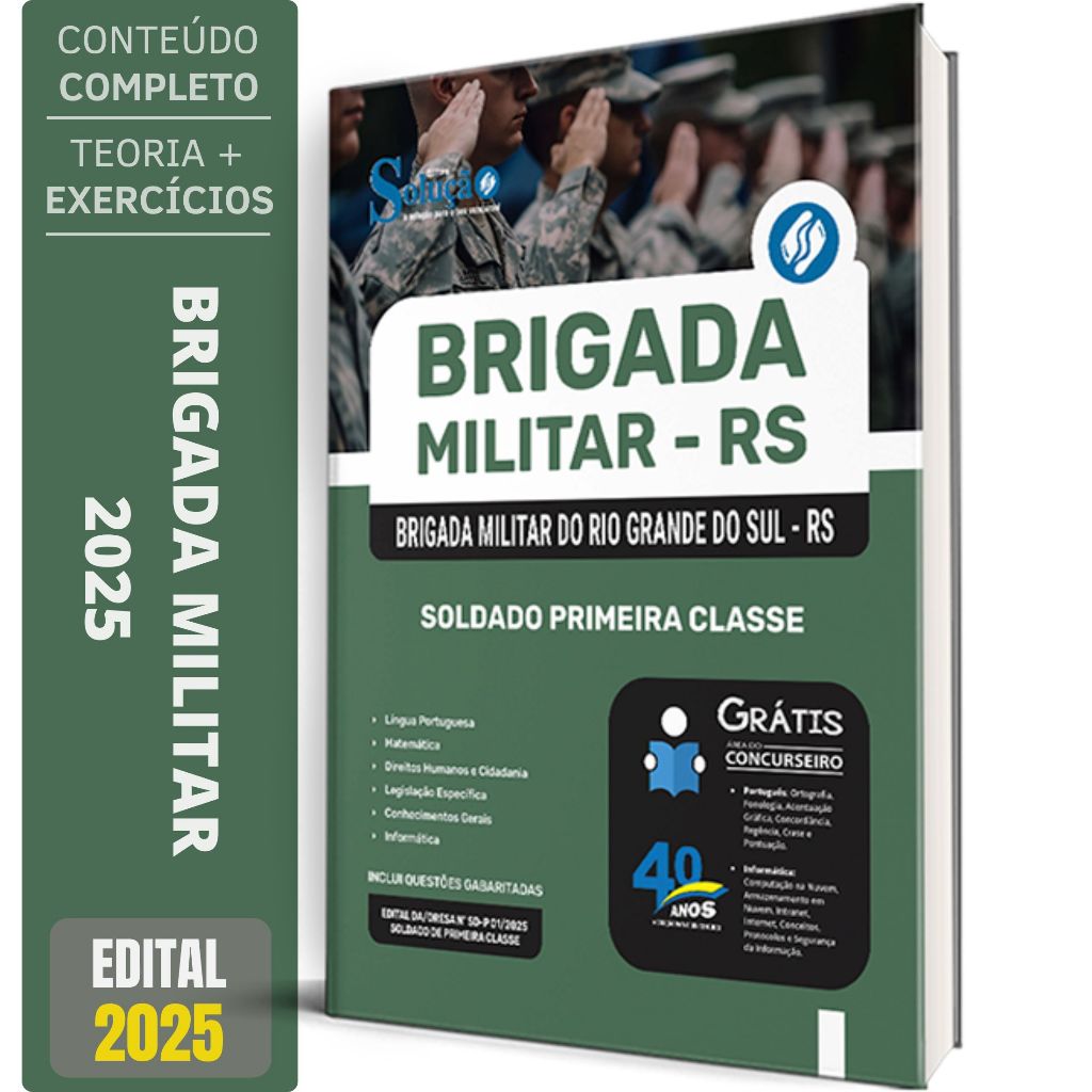 Apostila Concurso Brigada Militar RS - Soldado