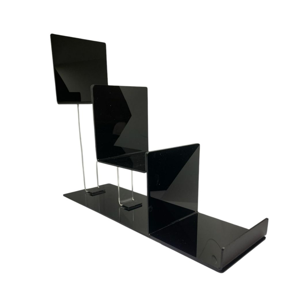 Expositor Bolsa De Festa 3 Degraus Preto.