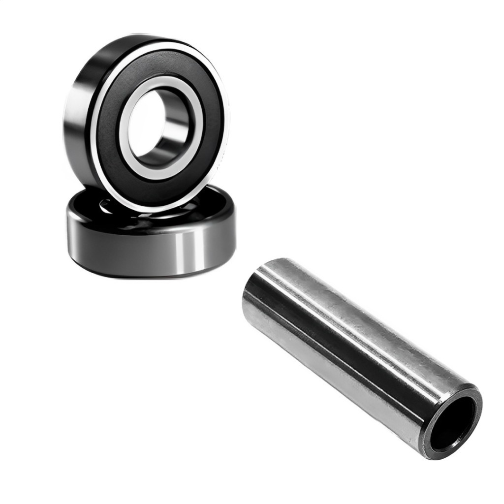 Kit Rolamentos + Espaçador Roda Traseira Cg Fan Titan 150 / Fan 125 09/18