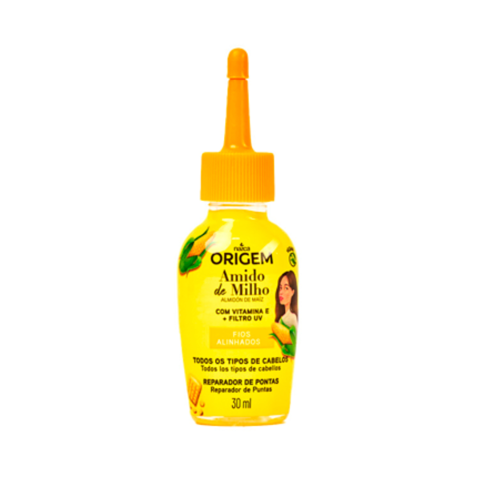 Reparador de Pontas Nazca Origem Amido de Milho 30ml - Hidratação Intensa e Suavidade para as Pontas - Beauty