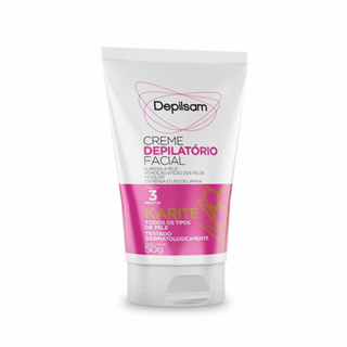 Creme Depilatório Facial Depilsam Karité 50g - Pele Suave e Livre de Pelos com Ação Hidratante em Oferta na Shopee