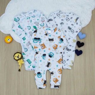 Macacão Soft para Bebê Menino 03 Peças Quentinho Estampas Sortidas RN ao GG em Oferta na Shopee
