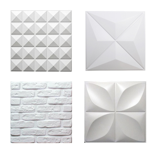Kit 60 Placas 3D PVC 50x50 | Decoração Moderna e Prática