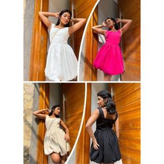 SJD MODA LADY vestido alfaiataria balone princesa em Oferta na Shopee