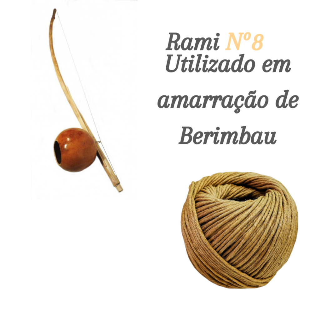 Rolo Barbante De Rami Fio Encerado 550g N.08 3mm Sisal Cordão Artesanato Aproximadamente 100 metros — imagem 2 de 2