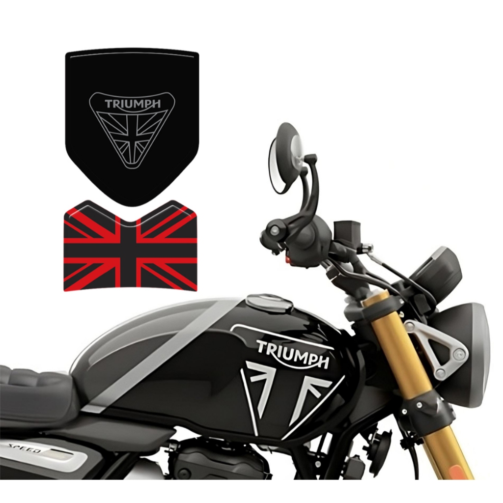 Adesivo Protetor 3D Tanque M01 Moto Triumph Trident 660 2025 EM DIANTE