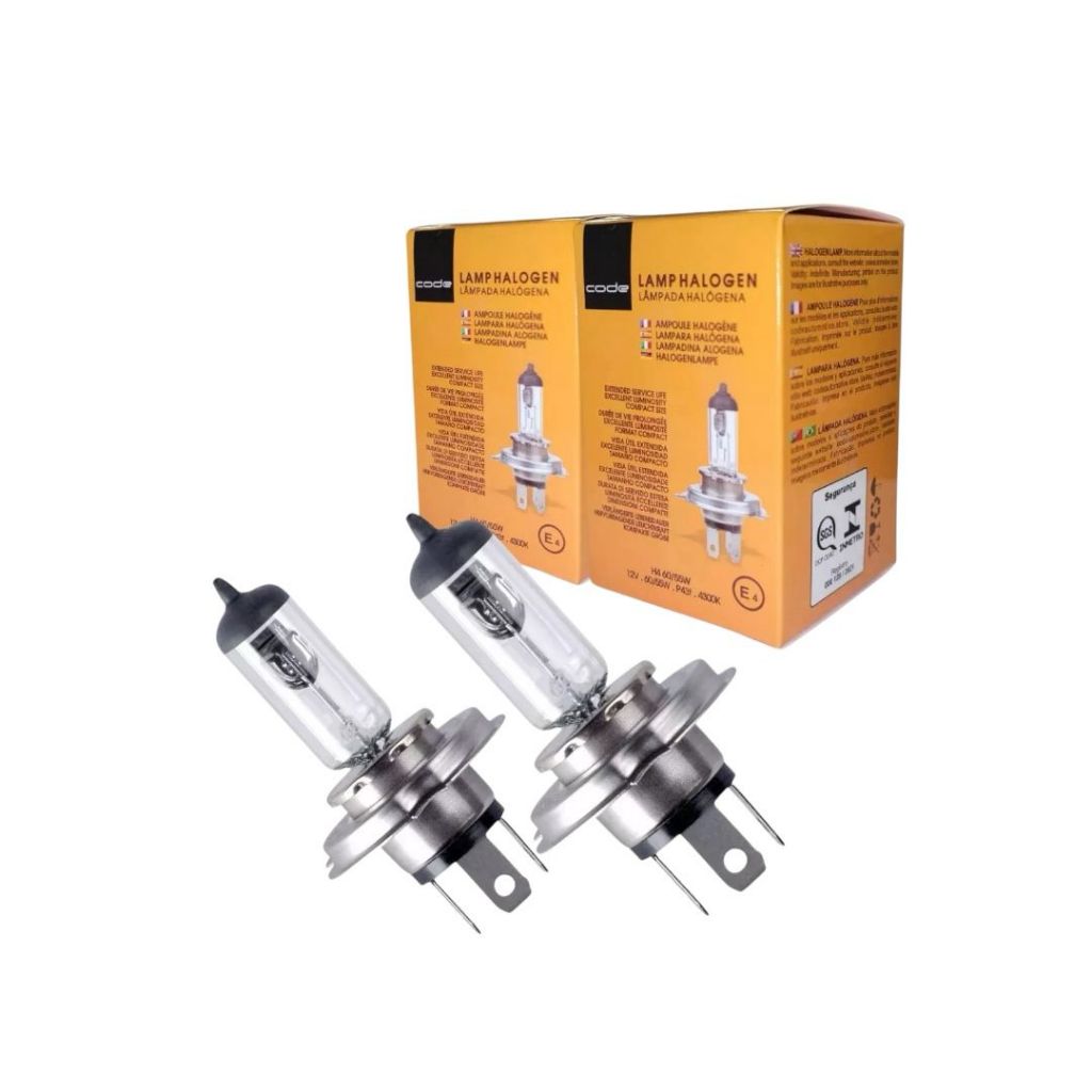 Par Lampada Halogena H4 4300k 12v 55/60w Techone Code