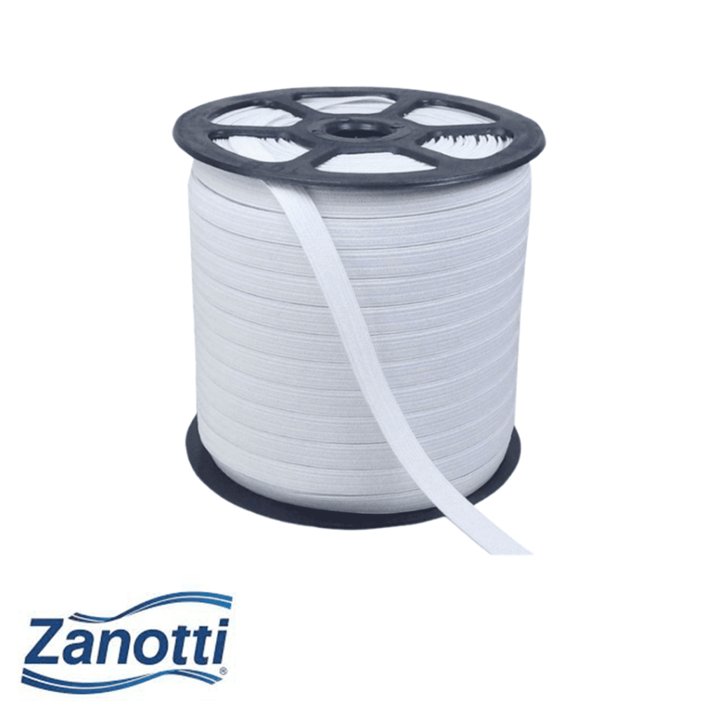 Elástico ZANOTTI Branco Rolo Com 100 Metros em Oferta na Shopee