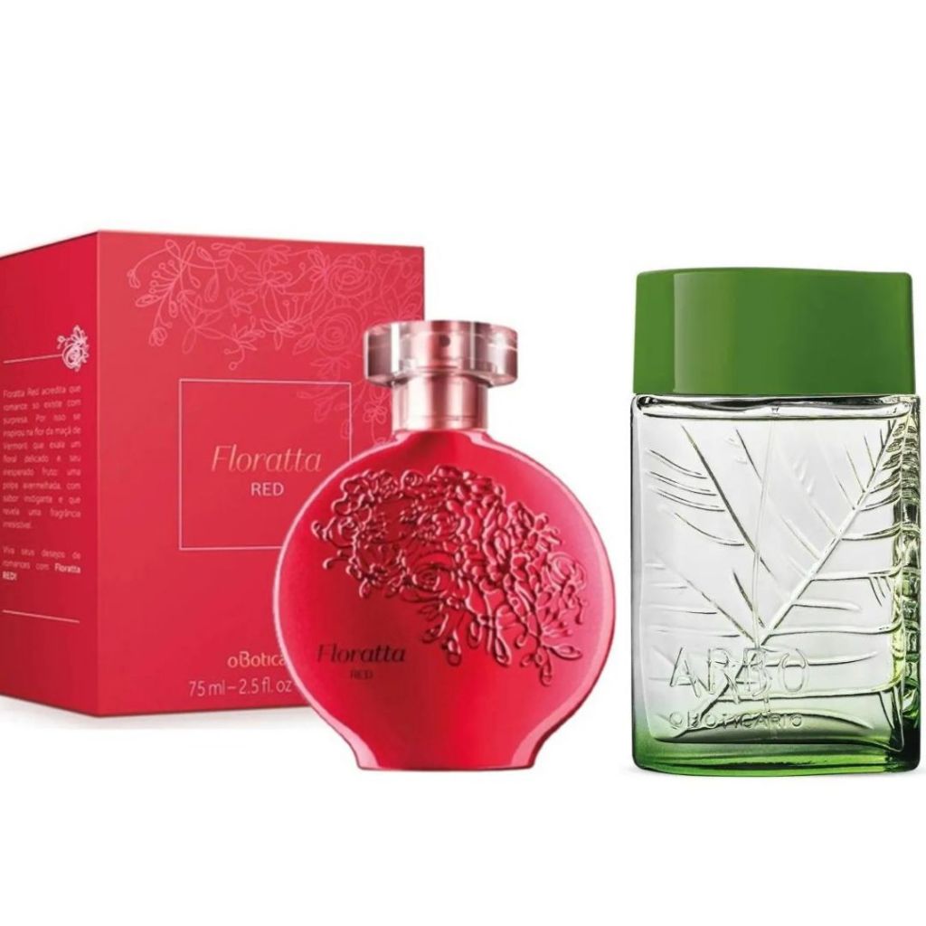 Kit 2 Perfume de 100ml Feminino Florata Red e Masculino Arbo