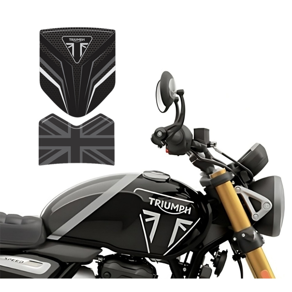 Adesivo Protetor 3D Tanque M03 Moto Triumph Trident 660 2025 EM DIANTE
