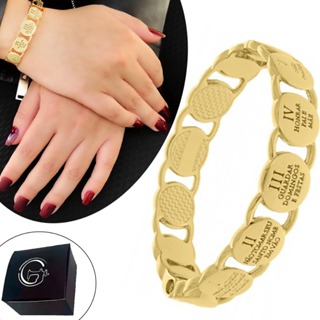 Bracelete Feminino Semijoia Banhado a Ouro - Modelos Variados em Oferta na Shopee