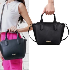 Bolsa Feminina Grande Tipo Sacola Pj Preto Pronta Entrega
