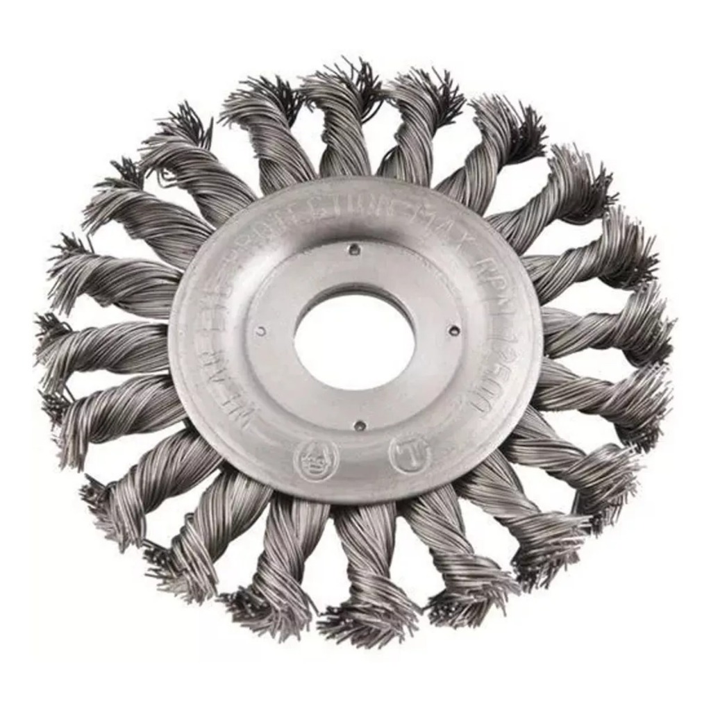 Escova de Aco 8 Polegadas Rotativa para Rocadeira Profissional Stihl Disco Universal Eletrica