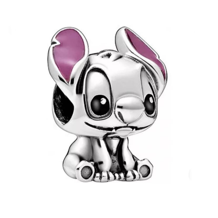 Berloque Stitch Prata 925 Com Certificado em Oferta na Shopee