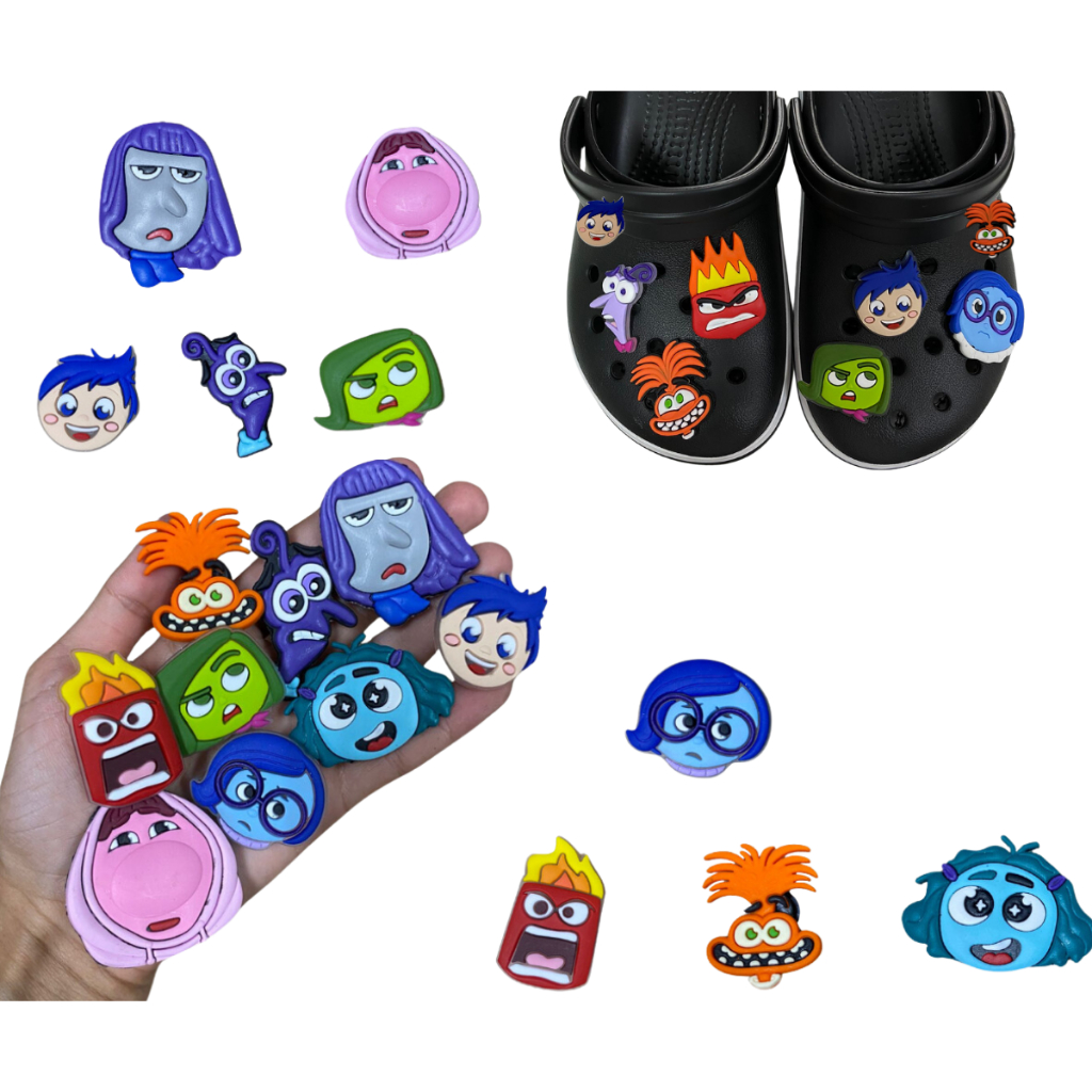 6 Apliques Bottons Enfeites Para Babuche Divertidamente em Oferta na Shopee