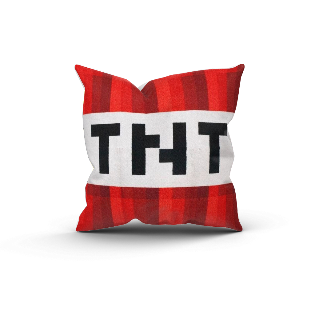 Almofada Decorativa Infantil Minecraft TNT em Oferta na Shopee
