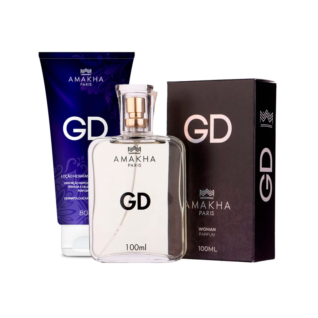 Kit Essencial GD Woman: Perfume 100ML + Hidratante 80ml | Amakha Paris