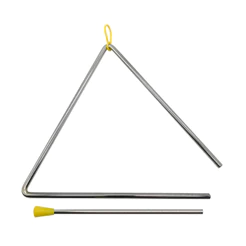 Triângulo Musical Profissional - TR10 - Para Forró Baião Xote Cromado 25cm