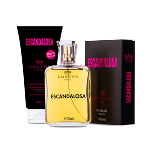 Kit Essencial Feminino Escandalosa: Perfume 100ml + Hidratante 80ml | Amakha Paris em Oferta na Shopee