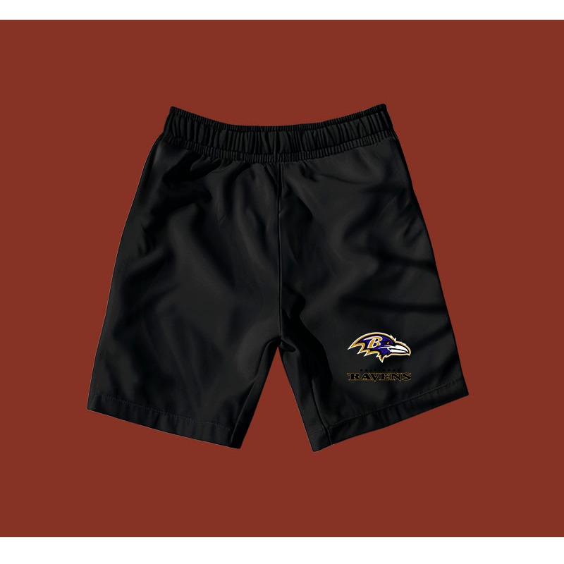 Bermuda Short Adulto Masculino Time Ravens NFL Tactel C/ Bolsos