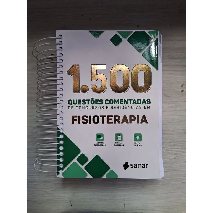 Livro 1.500 Questões Comentadas de Concursos e Residências em FISIOTERAPIA