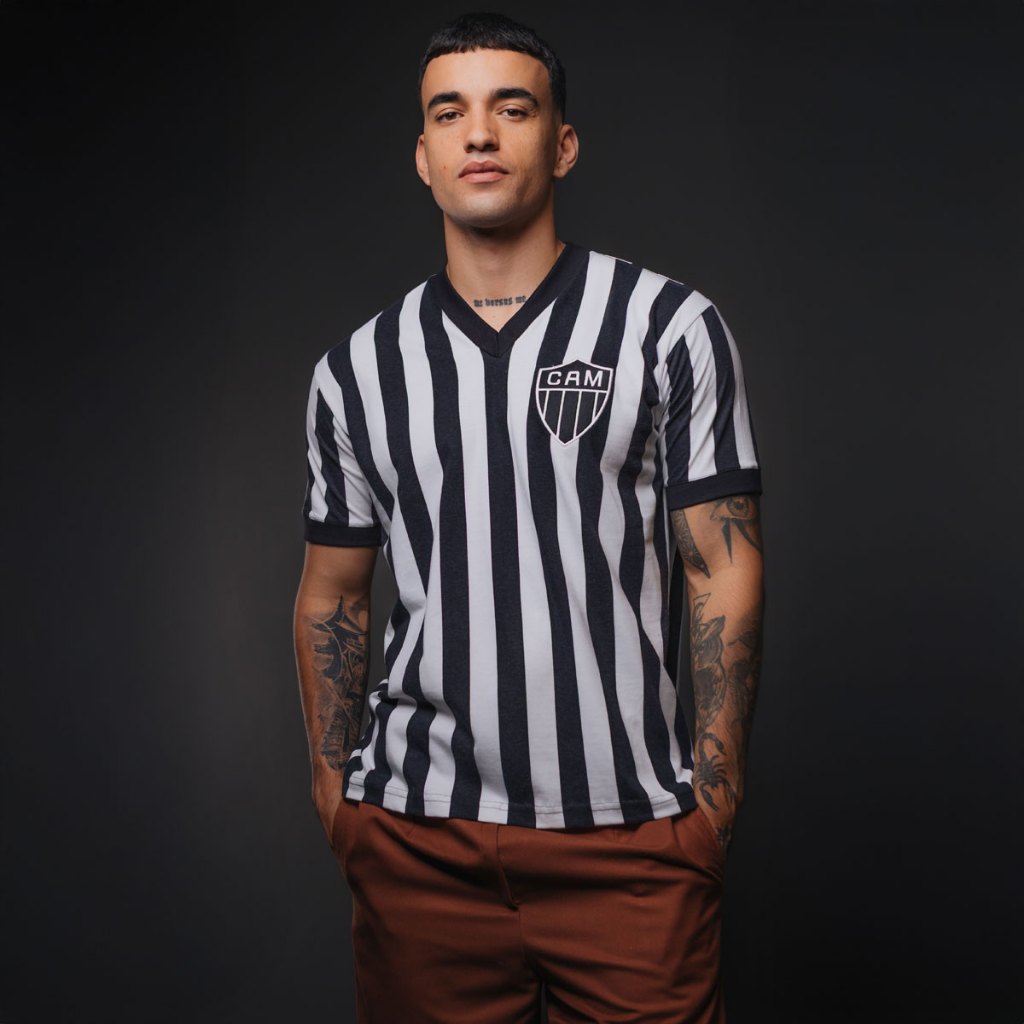 Camisa Atlético Mineiro Retrô 1937 Masculina - Sports & Outdoors