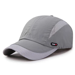 Boné Tactel Casual Respirável Baseball Secagem Rapido Spring unissex Outdoor