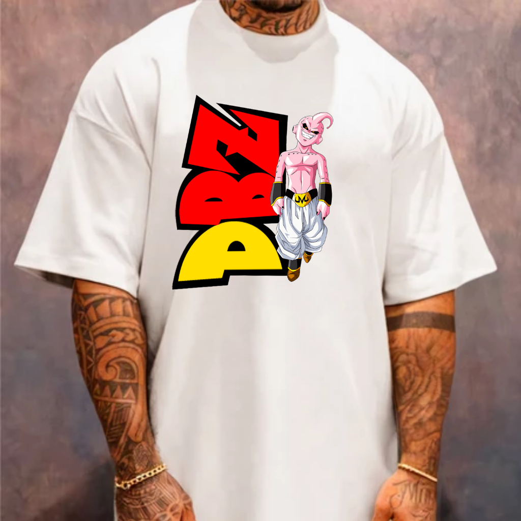 Kit 2 Camisetas Oversized Premium Lançamento Confortável Estilo Streetwear Dragon Ball Z DBZ
