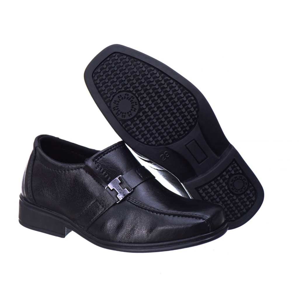 Sapato Social infantil masculino modelo fivela
