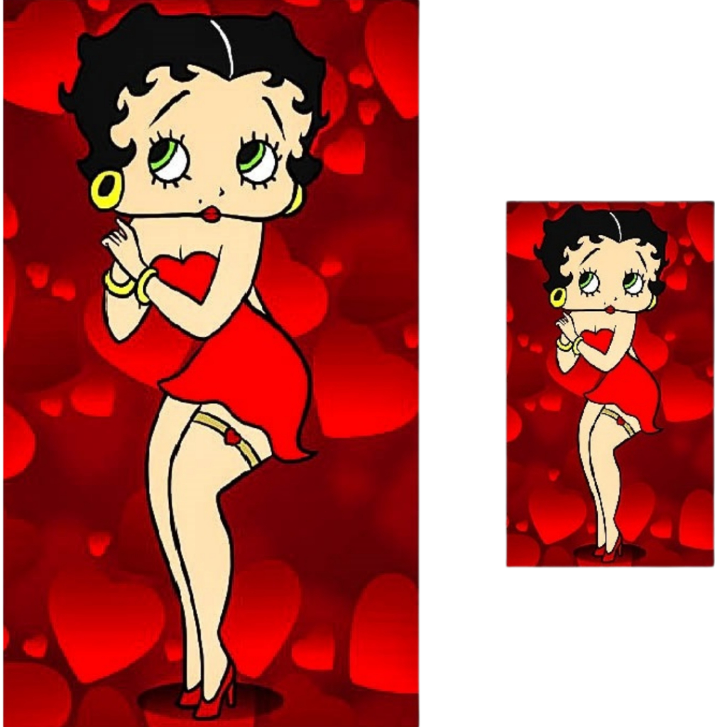 Toalha de Banho Infantil Beth Boop 1,40 x 0,70cm Praia Piscina Personagens - Ótima Qualidade em Oferta na Shopee