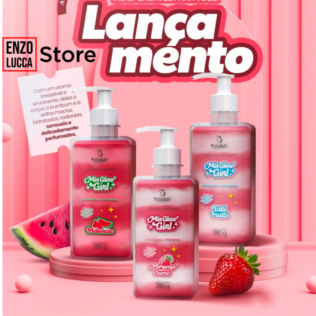 Kit 3 unid Gel hidratante Corporal e área da virilha 280ml Bio Instinto em Oferta na Shopee