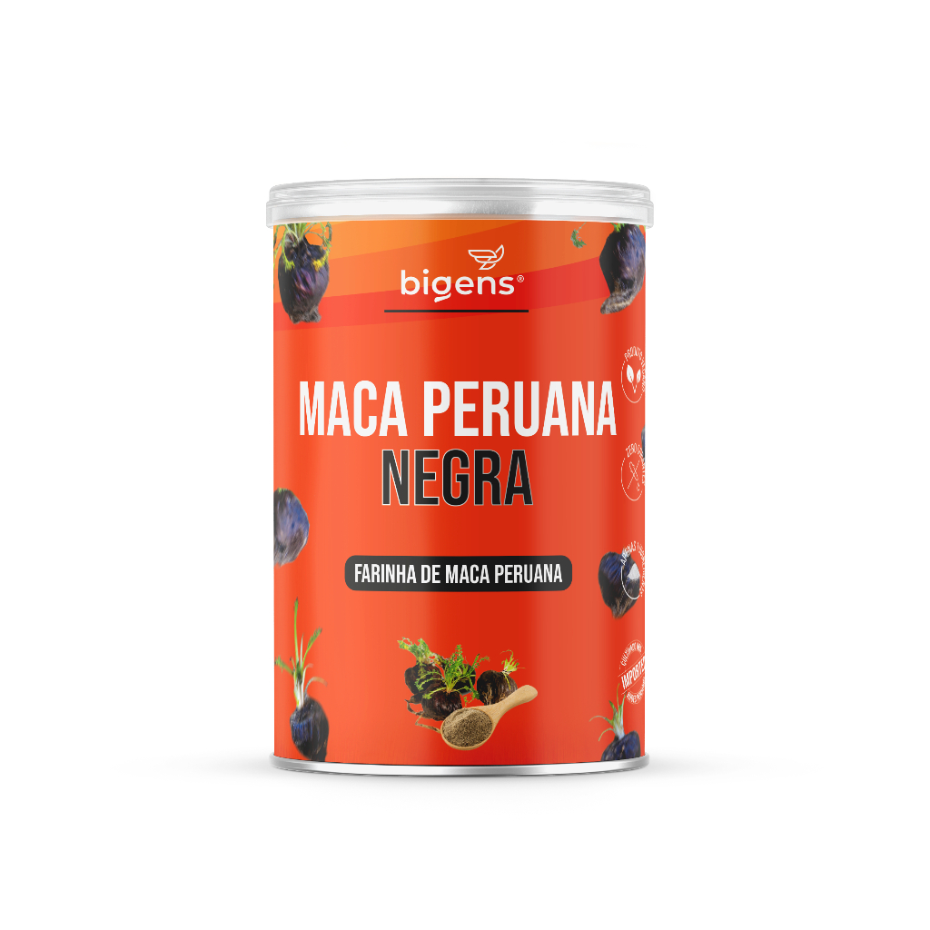 Maca Peruana Negra Crua (Raw) Em Pó | 150g | Bigens Sabor Neutro em Oferta na Shopee