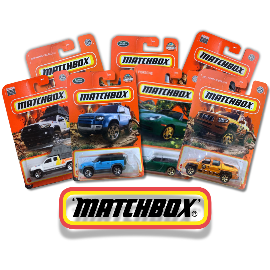 Carrinhos MATCHBOX Variações - Land Rover, Toyota Tacoma, Porsche, Chevy El Camino, Honda