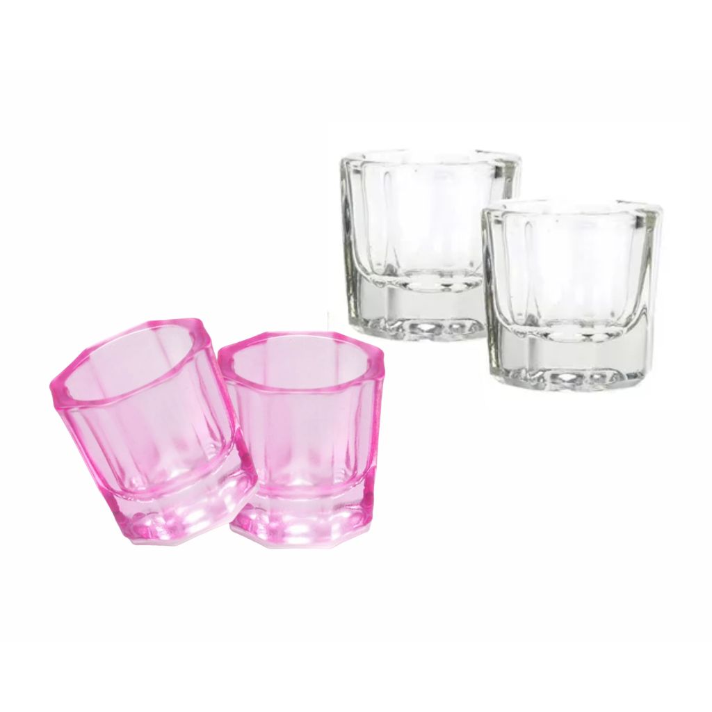 Copos Dappen de Vidro Profissional para Mistura de Henna e Cílios Odonto Estética Tatuagem Rosa ou Transparente em Oferta na Shopee