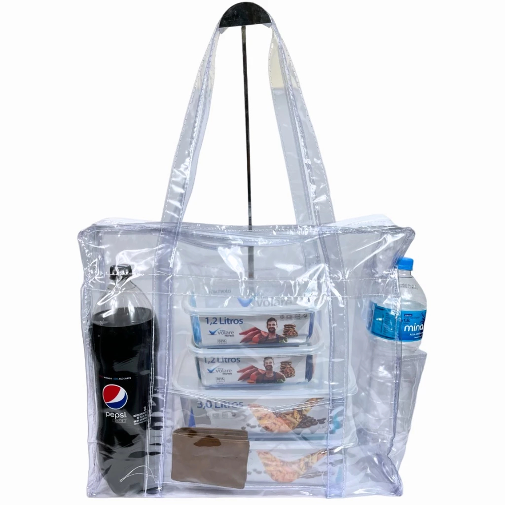 Sacola Bolsa Transparente PVC Jumbo Presidio Praia Maternidade Reforçado Cristal em Oferta na Shopee