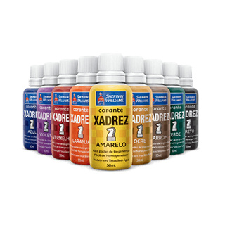 Kit 3 - 6 - 9 - 12 Unidades Corante para Tintas Xadrez Bisnaga 50ml Cores a Escolher em Oferta na Shopee