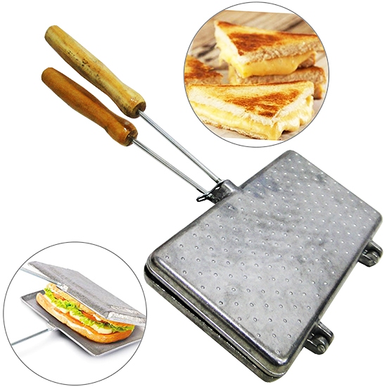 Tostex Dupla Forma Torradeira Sanduicheira Aluminio Lanche
