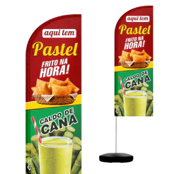 Wind Banner Completo 2,10m Pastel E Caldo De Cana