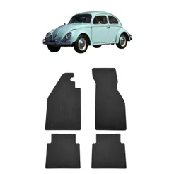 Jogo Tapete de Borracha do Fusca 1959 a 1996 Car Floor